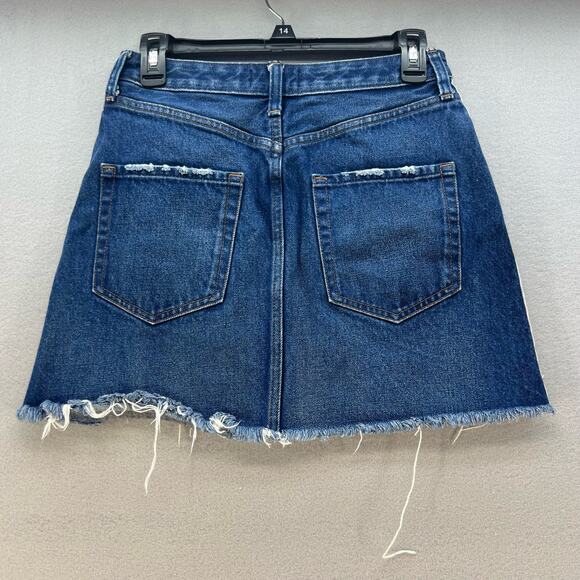 Abercrombie & Fitch Zoe Natural Rise Vintage A-Line Skirt Size 4/27 Normcore - Picture 4 of 11